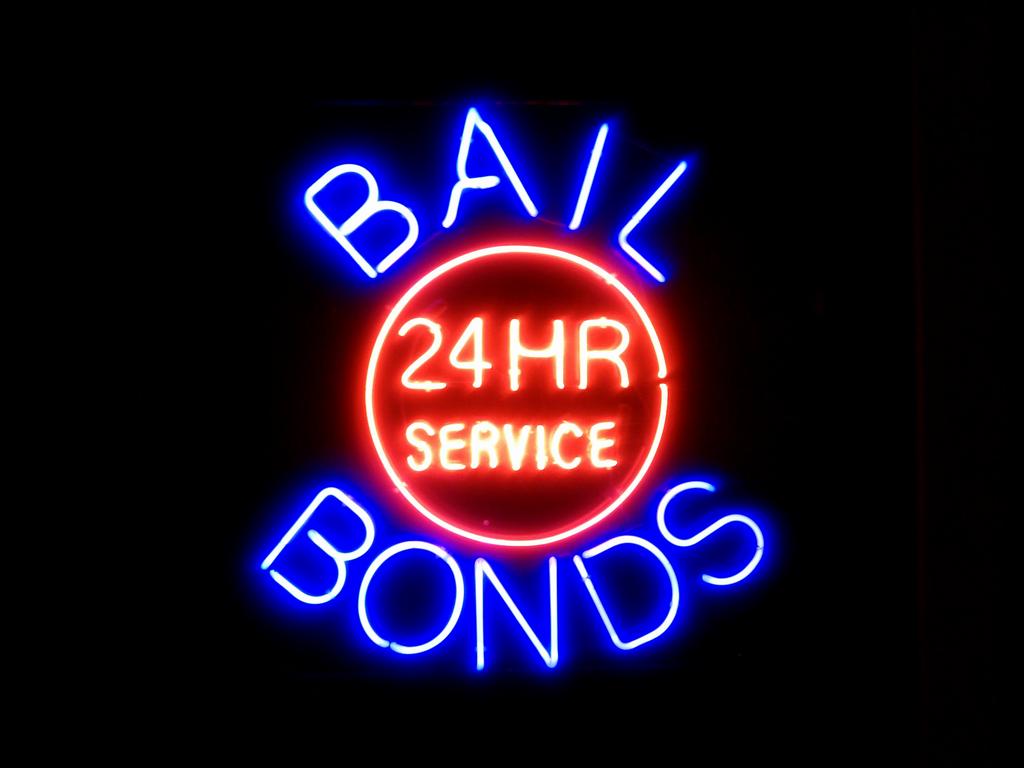 Thumpers Bail Bonds 24 Hour Sign